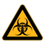 Caution Mosquito Biohazard Safety Triangle Sign