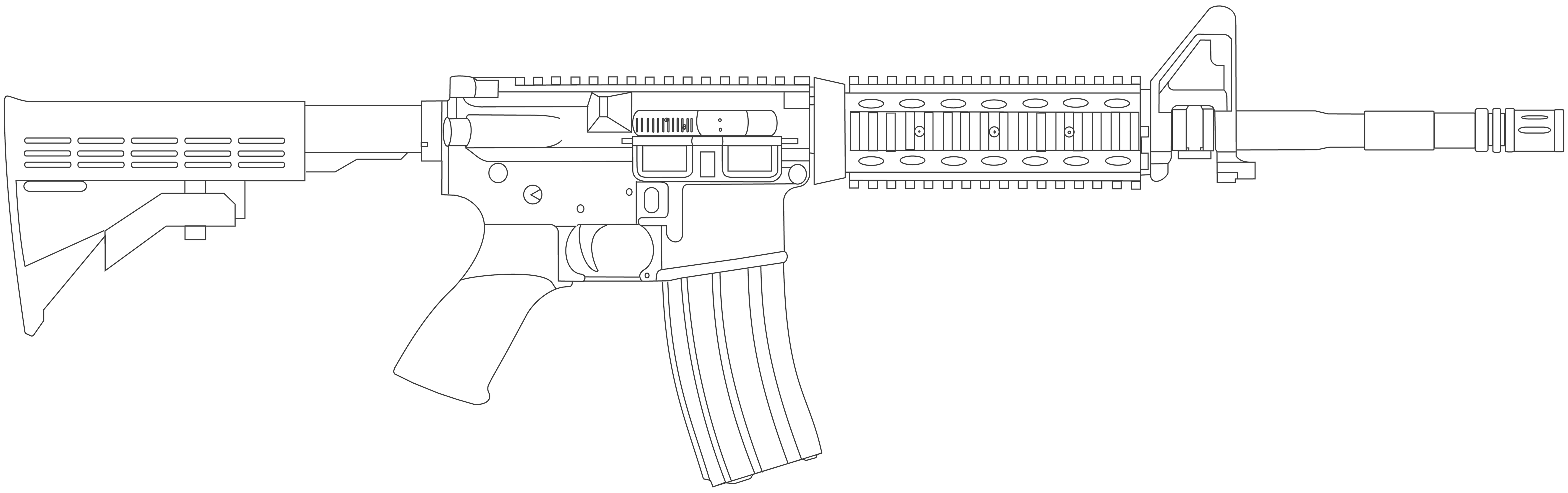 m4 drawing outline