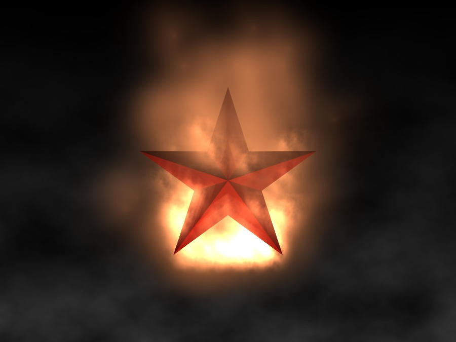 Soviet Star in Flames