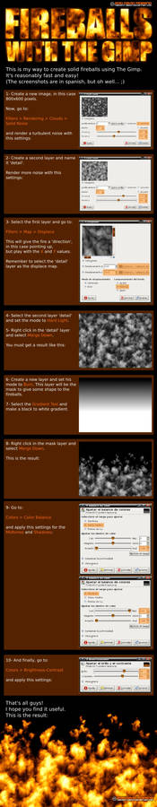 Tutorial - Fireballs with Gimp