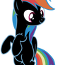 Rainbow Dash S4E6 black fill