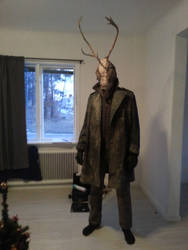 Reindeer-Man Mask, and costume
