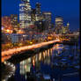 Waterfront cityscape -night-