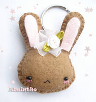 Felt Bunny Keychain