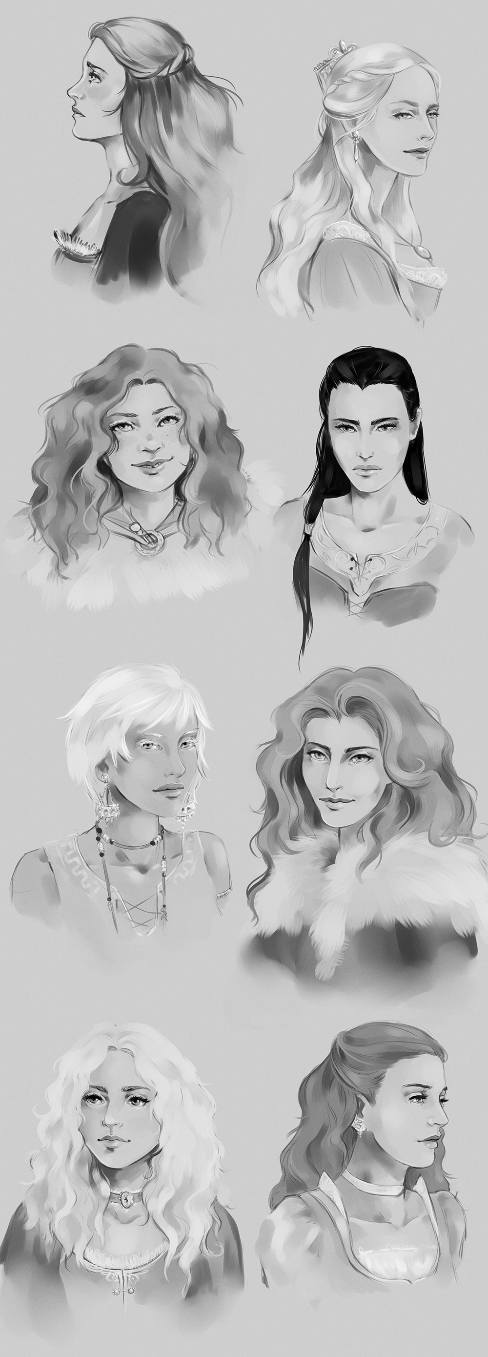 ASoIaF Girls Sketchdump