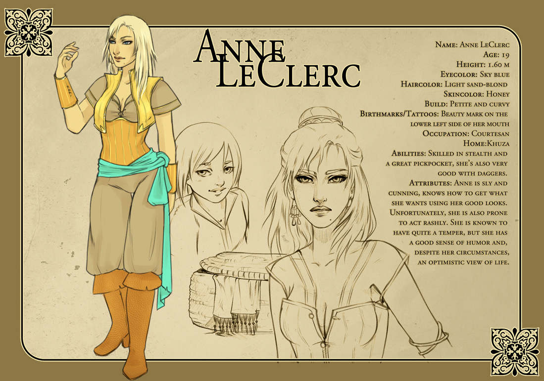 Character Sheet I: Anne