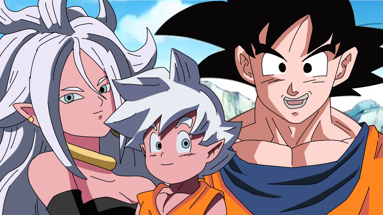 Goku x Android 21 and Son Gohan Family by Qsky on DeviantArt Goku x Android 21 and Son Gohan Family by Qsky on DeviantArt