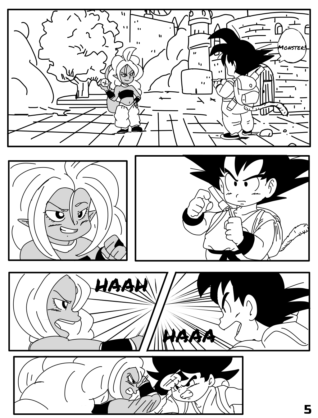 Dragon Ball Goku x Android 21 Manga 5 by Qsky on DeviantArt Dragon Ball Goku x Android 21 Manga 5 by Qsky on DeviantArt