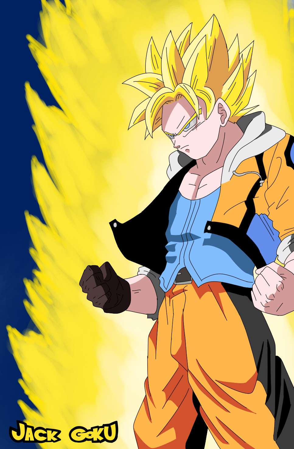 Goku Super Saiyan Power Up! by DragonBallAffinity on DeviantArt