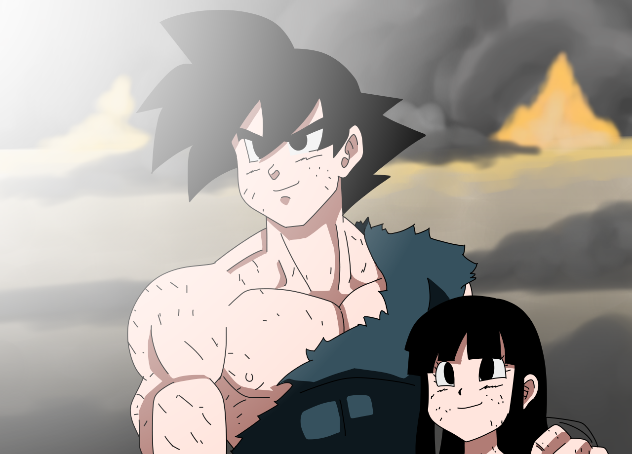 Goku and Pan by nijuuhachi on DeviantArt