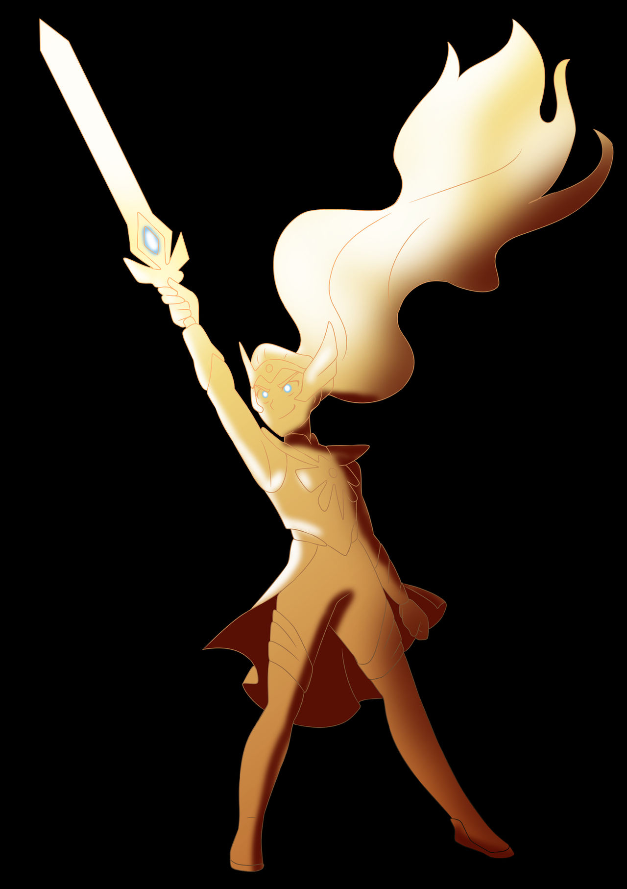 Golden liquid Mercury adora by Qsky on DeviantArt