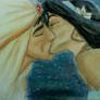 Aladdin and Jasmine Kiss