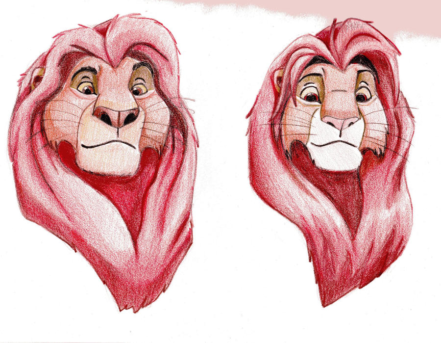 Mufasa Simba Comparison by CowgirlSpirit on DeviantArt
