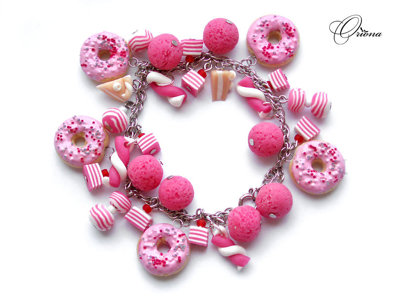 Bracelet 'Pink donuts'