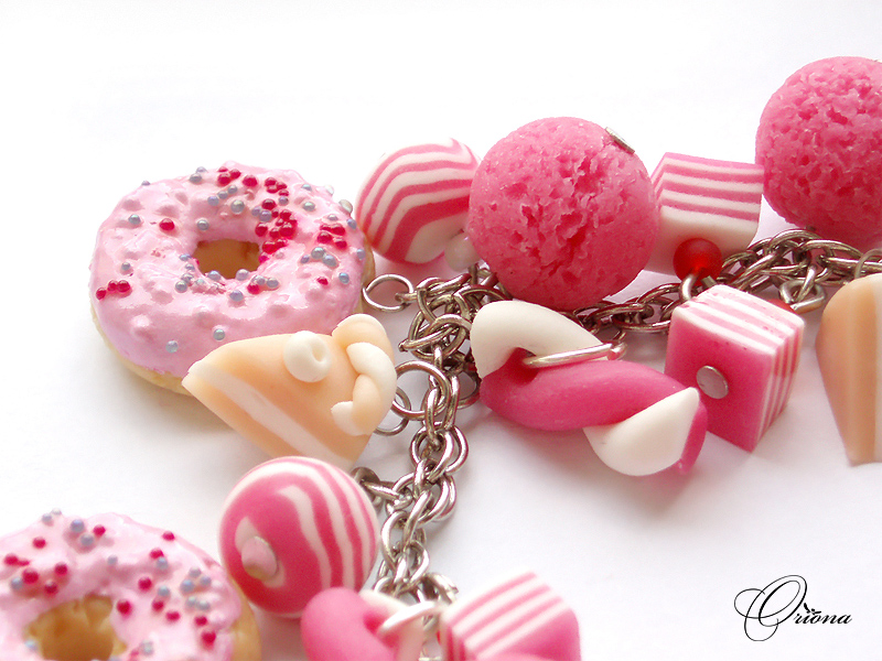 Bracelet 'Pink donuts' 3