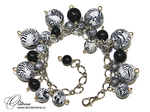 Black and white bracelet