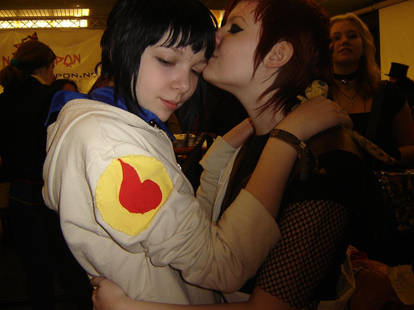 Gaara kissing Hinata