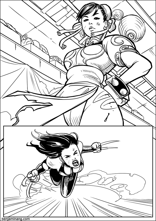 MVC3 - X-23 VS Chun-Li page 02