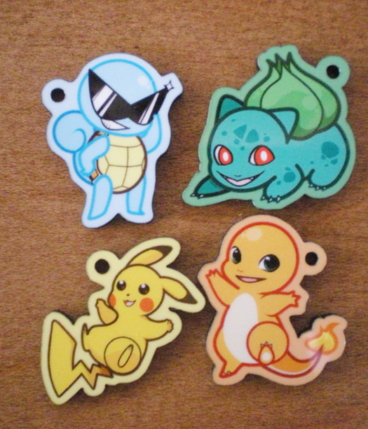 Pokemon: Kanto Starter Charms