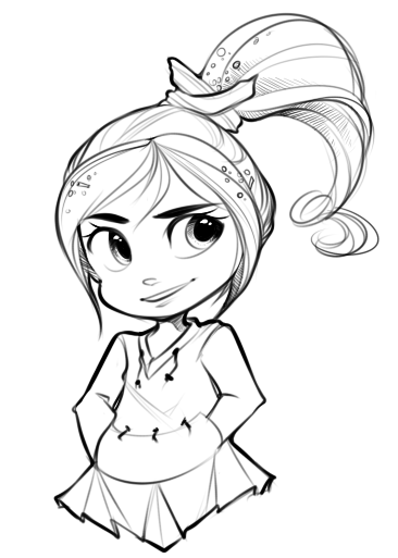 Doodle: Vanellope von Schweets