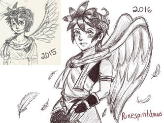 Kid Icarus: Pit improvement sketch