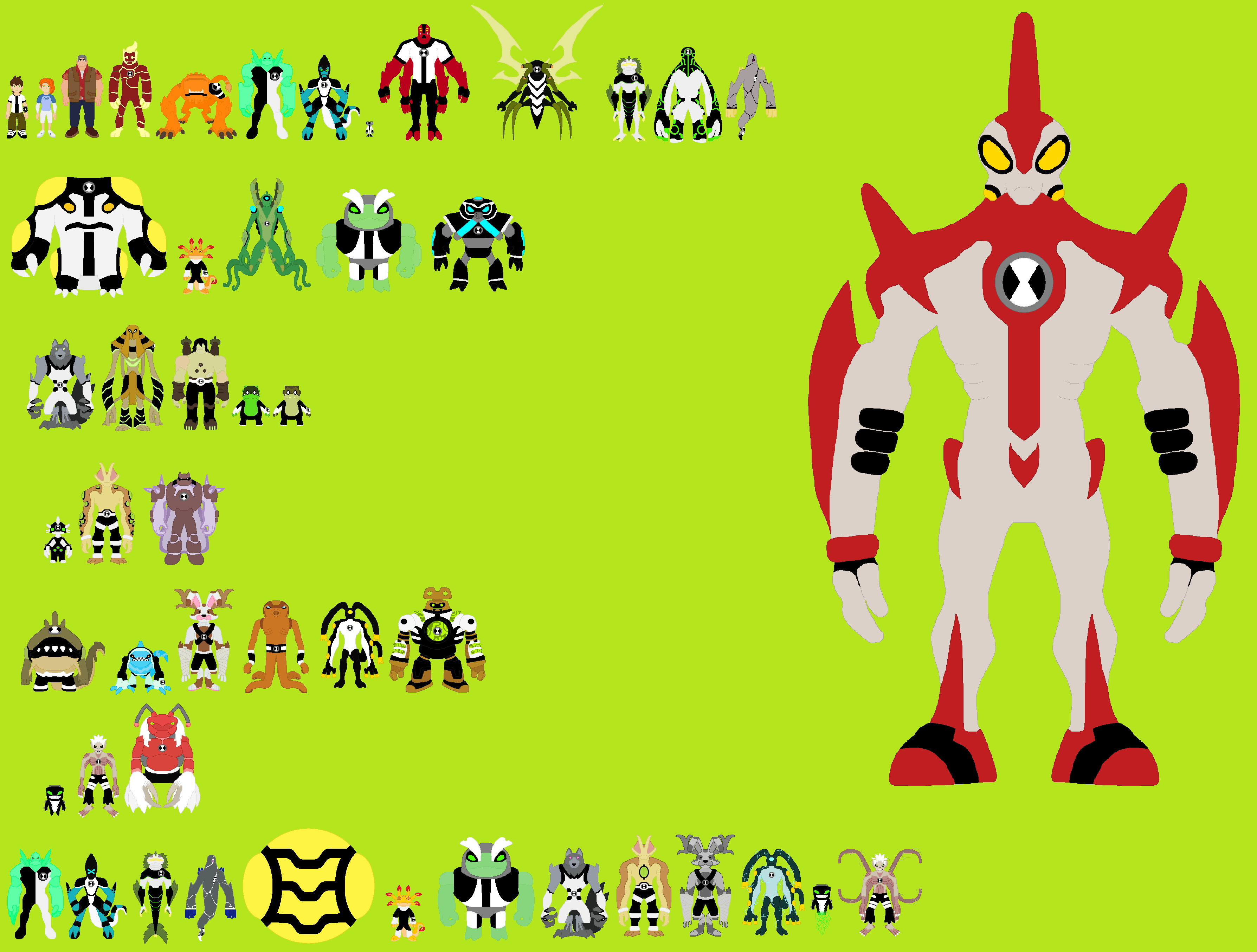 Every Ben 10 OV alien on Pixel Art by me. : r/Ben10