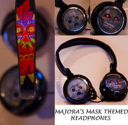 Majoras Mask Themed Headphones