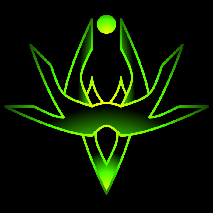 Glowing Green Lotus