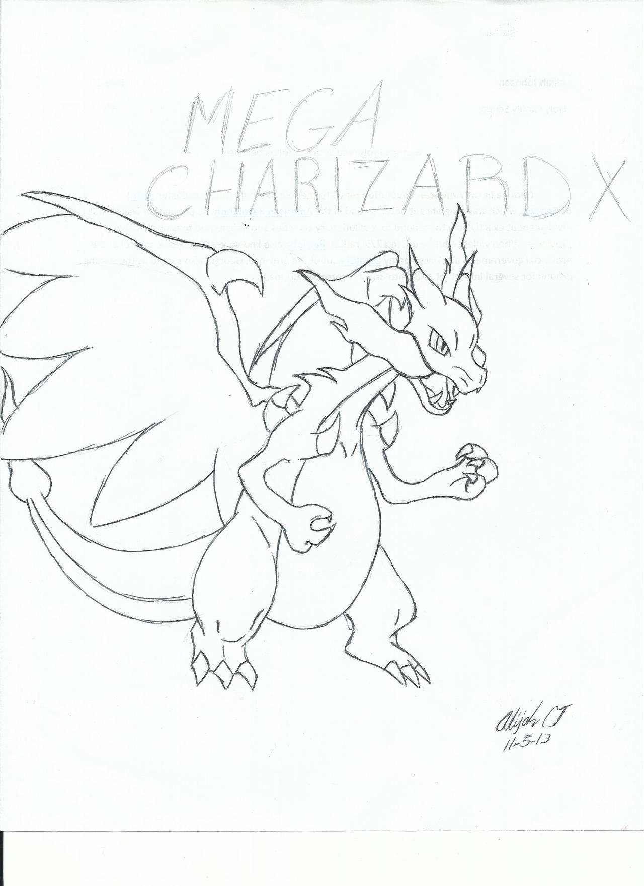 Mega Charizard X by Leafeon67PokeBall on DeviantArt