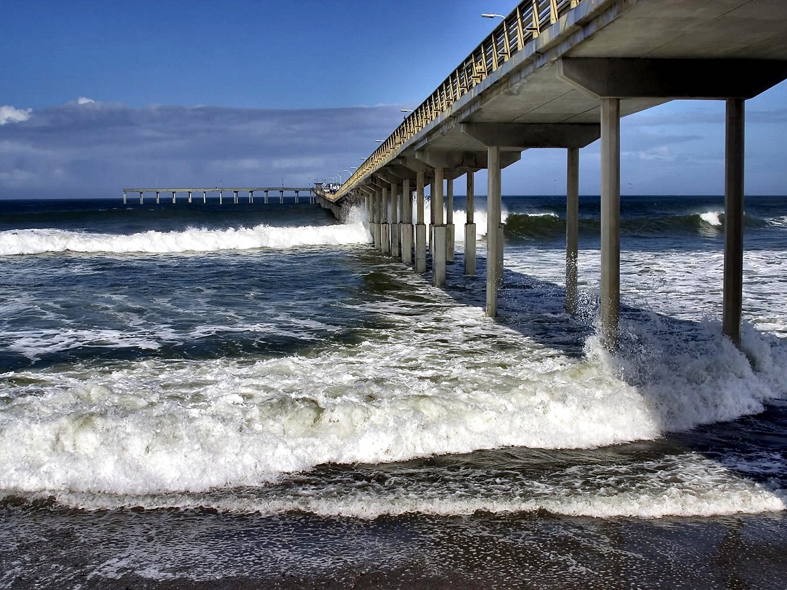 Ocean beach fishing pier