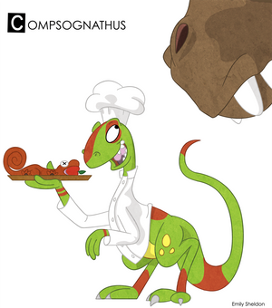 C is for Compsognathus: Color