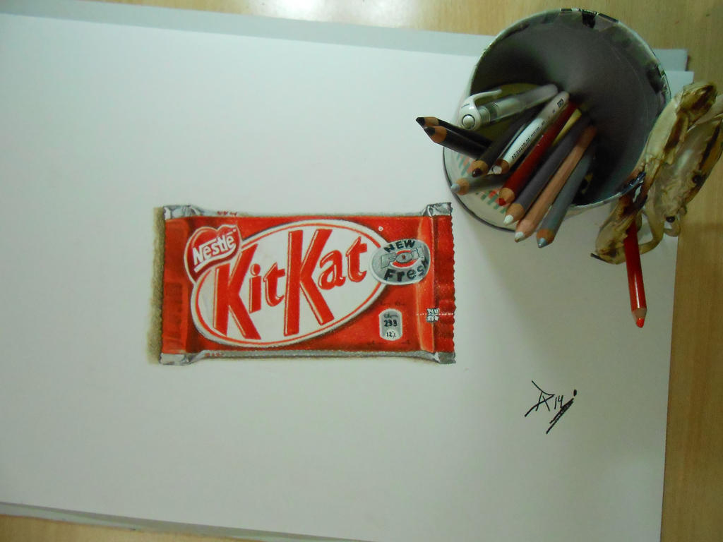 Drawing Kit kat chocolate bar by DibujarteRiestra on DeviantArt