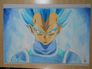 Drawing Vegeta Super Saiyan God