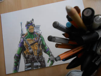 Drawing Donatello Ninja Turtle - Damian R