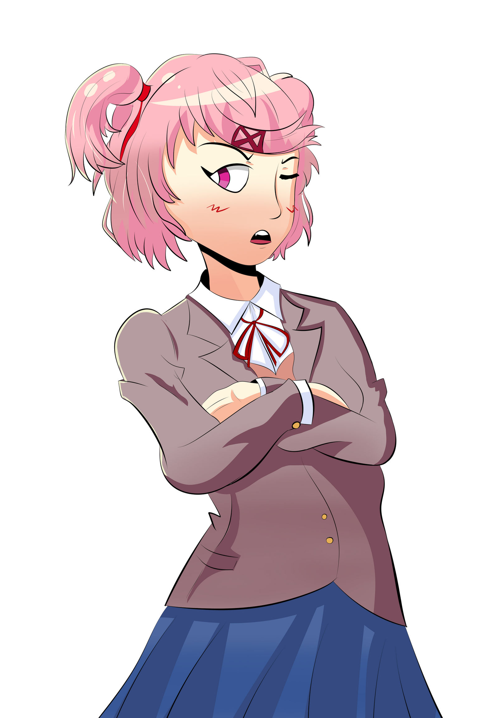 Natsuki Simple Natsuki by jackgaughan on DeviantArt