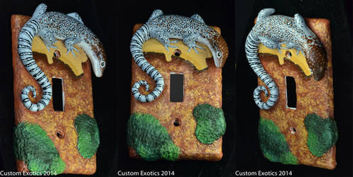 Timor Monitor Lizard Light Switch Plate by CustomExotics