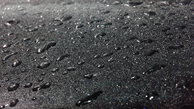 Frozen Rain Drops on Metal 1