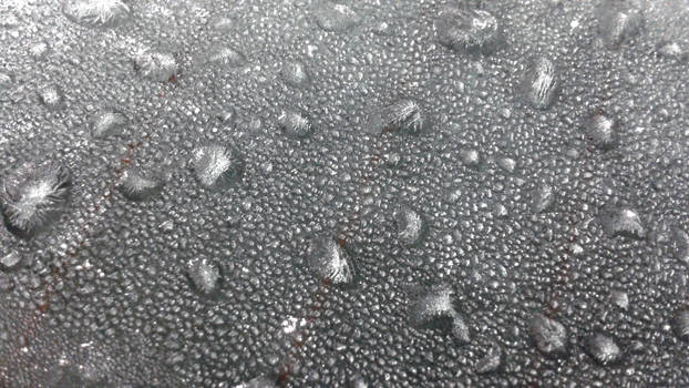 Frozen Rain Drops on Metal 3 - Original View