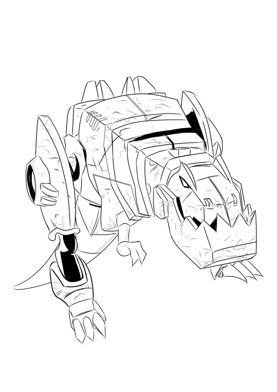 grimlock dinobot sketch by SketchSchmidtArt on DeviantArt