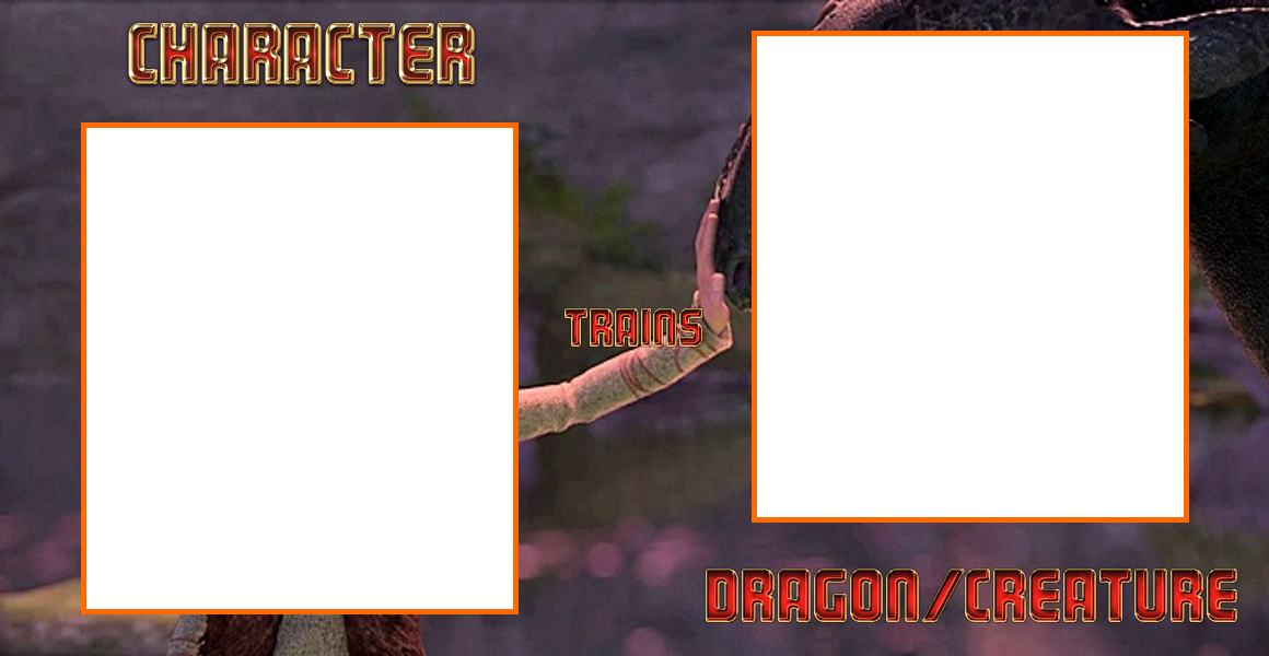 Character tames Dragon Creature - template by BluefireProduction on ...