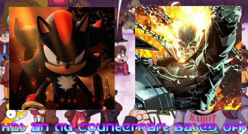 Shadow has a Ghost Rider AU by BluefireProduction on DeviantArt