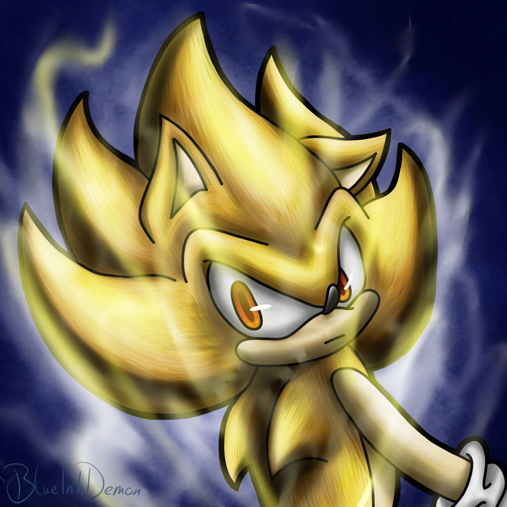 Super Sonic Blue by ItsmyXD on DeviantArt