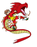 Drake Blaze - Dragon Tornado #2 by MegamanDragonoid