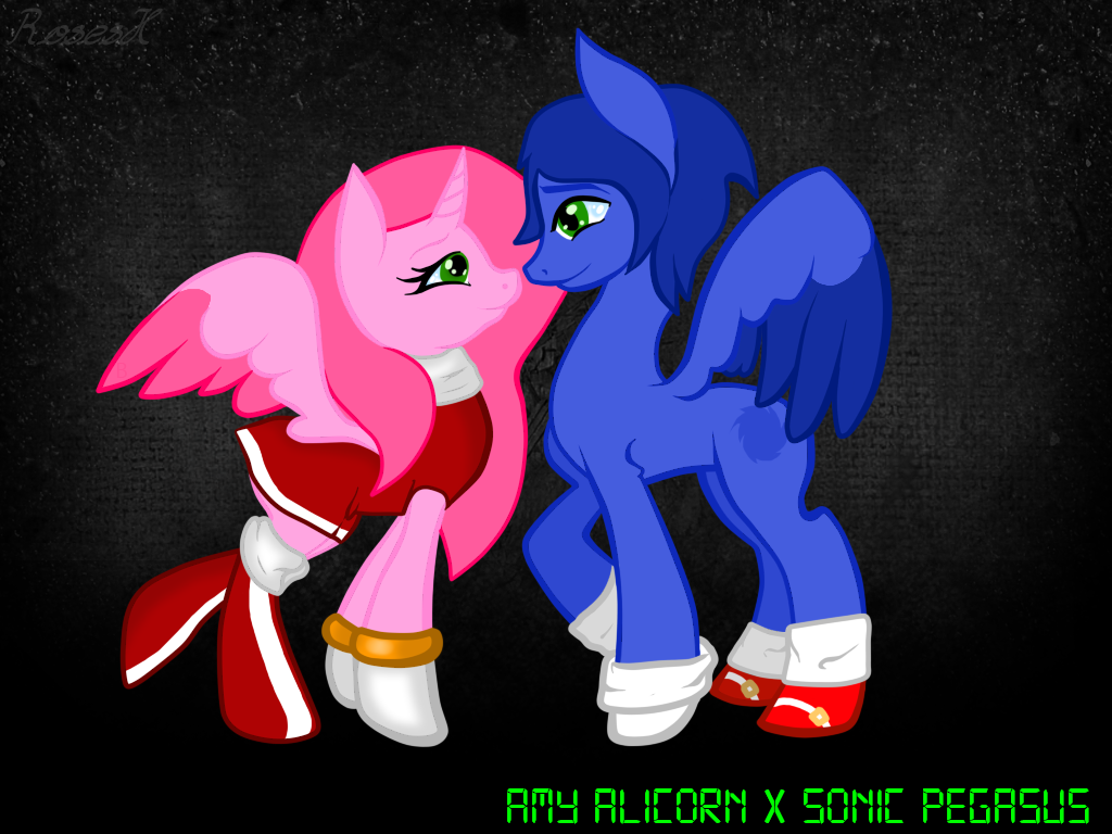 Amy Alicorn X Sonic Pegasus: Created Love.