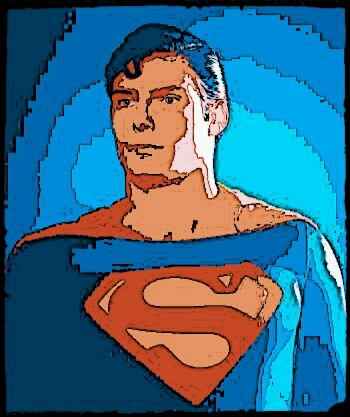 Christopher Reeve as Superman Pop Art