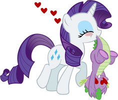 Rarity and her prize.