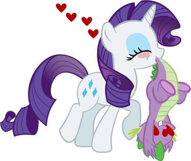 Rarity and her prize.