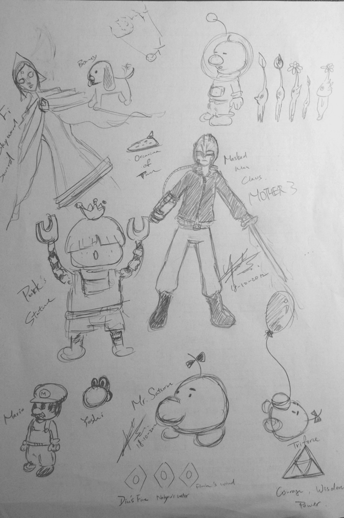 Random Drawing of video game characters