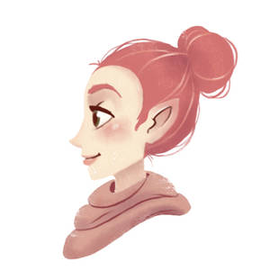 Pink haired elf-person, thing?