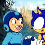 Sonic Welcomes Megaman